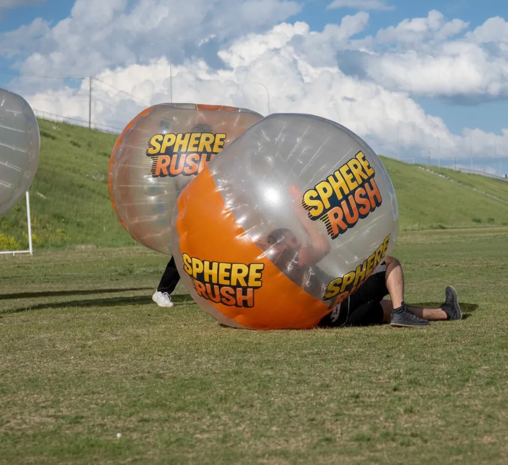 Bubble soccer fun